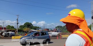 Foto: Destalle de los nuevos desvíos en Managua / TN8