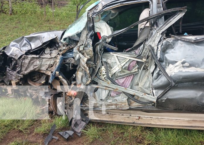 Foto: Fuerte accidente de tránsito en la zona de Teustepe, Boaco / TN8