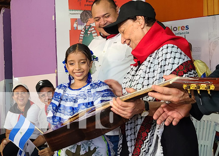 Foto: Recorrido de la guerrillera palestina, Leila Khaled, por Nicaragua / TN8