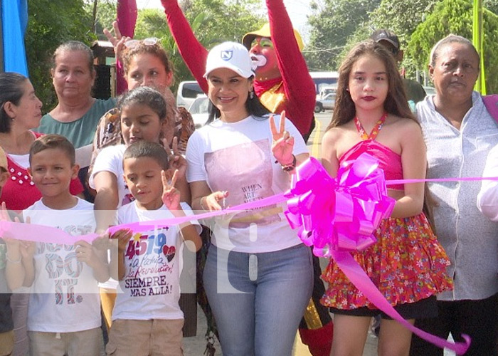 Foto: Nuevas calles en el barrio Solidaridad, Managua / TN8