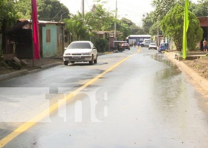 Foto: Nuevas calles en el barrio Solidaridad, Managua / TN8