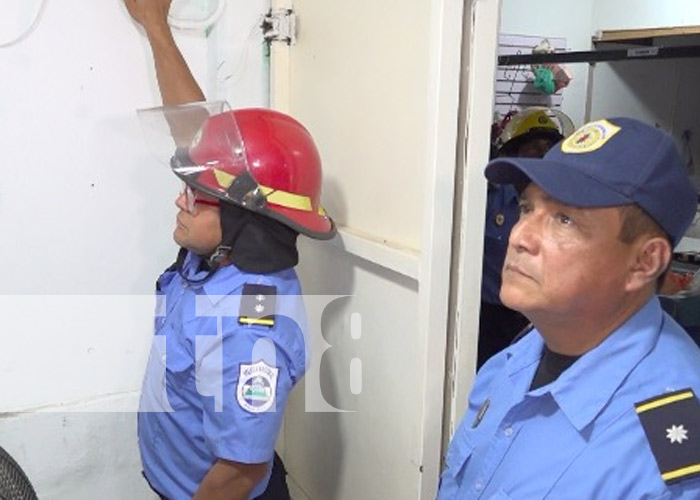 Foto: Revisión de sistemas eléctricos de los bomberos en el Mercado Periférico / TN8