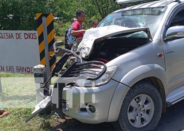 Foto: Aparatoso accidente de tránsito en Potosí, Rivas / TN8