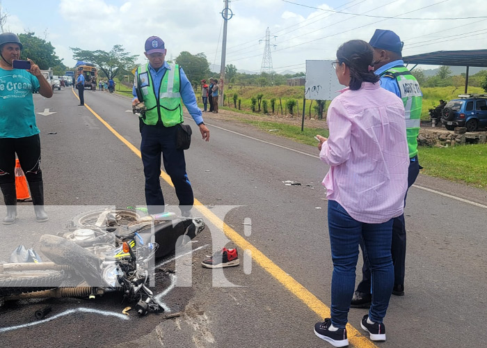 Foto: Fuerte y trágico accidente de tránsito en Teustepe, Boaco / TN8