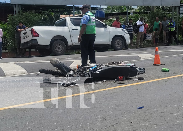 Foto: Fuerte y trágico accidente de tránsito en Teustepe, Boaco / TN8