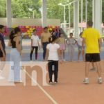 Foto: Academia de voleibol en el parque Las Piedrecitas / TN8