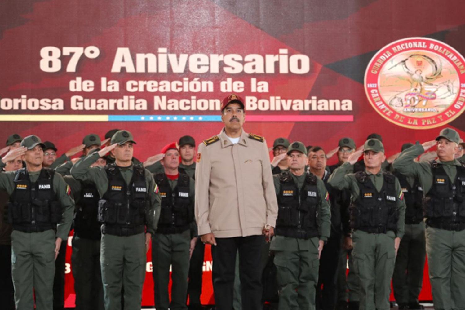 Nicolás Maduro en aniversario 87 de la Guardia Nacional Bolivariana