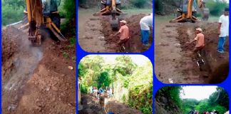 Foto: Avance del 40% en el proyecto de mejoramiento del sistema de agua en La Calera, Palacagüina/ Cortesía