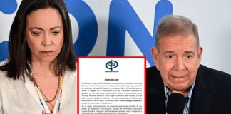 Fiscalía de Venezuela inicia investigación penal contra María Corina Machado y Edmundo González