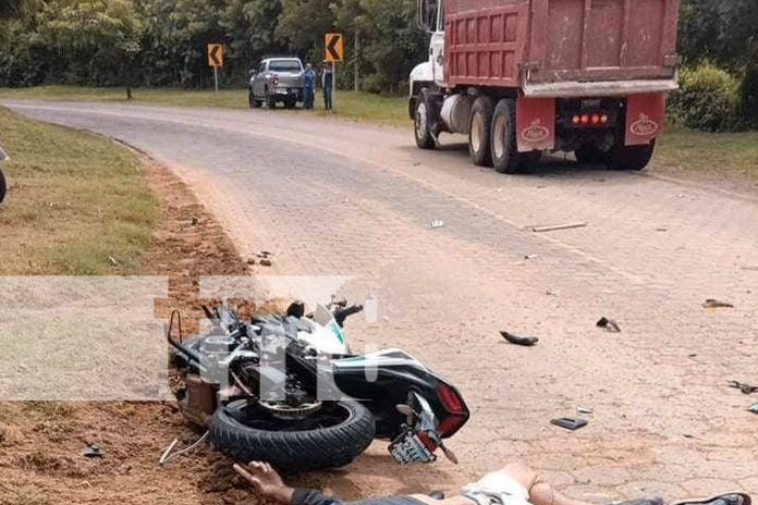 Foto: Sangre en la carretera hacia Montelimar /TN8