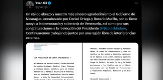 Foto: Yvan Gil canciller de Venezuela expresó su agradecimiento al Gobierno de Nicaragua/Cortesía