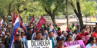 Foto: Protestas masivas en Paraguay /cortesía