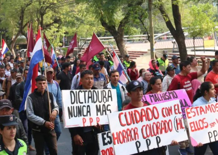 Foto: Protestas masivas en Paraguay /cortesía