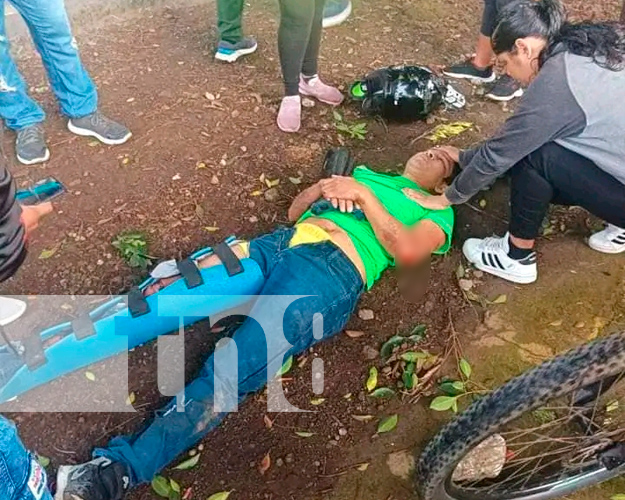 Foto: Dos lesionados en accidente de tránsito carretera San Marcos –Jinotepe/ tn8