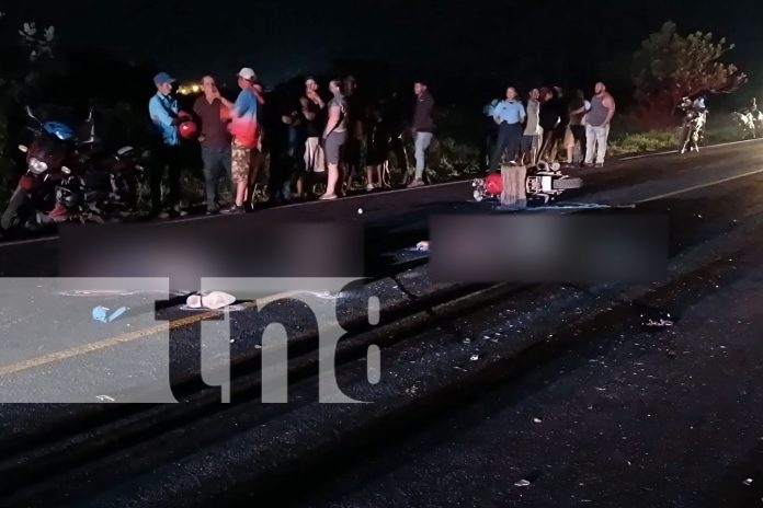 Foto: Dos muertos en brutal accidente en Tipitapa /TN8