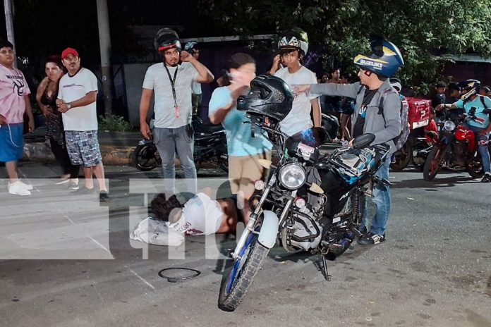 Foto: Hombre en estado de ebriedad es atropellado al intentar cruzar la Carretera Norte, Managua/TN8