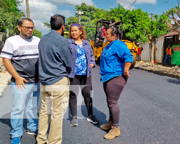 Foto: Programa Calles para el pueblo en el barrio San Judas en Managua/Cortesía