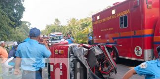 Foto: Desprendimiento de tráiler causa accidente en la Carretera San Marcos-Jinotepe/TN8