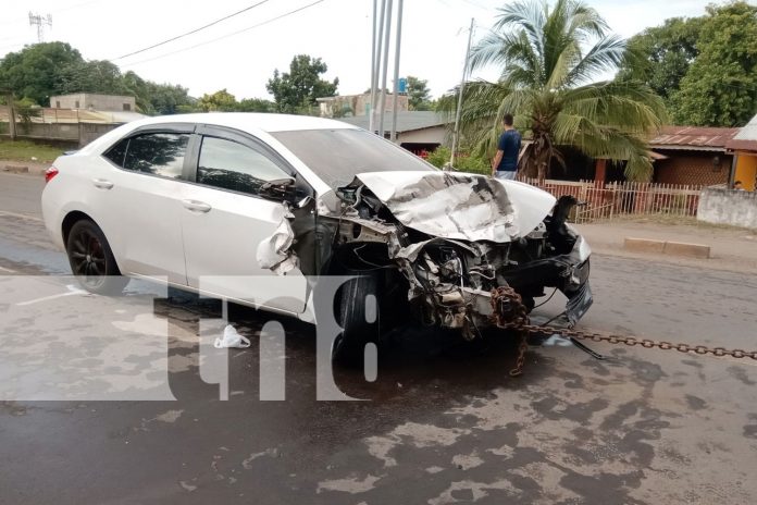 Foto: accidente de tránsito registrado en Rivas/TN8