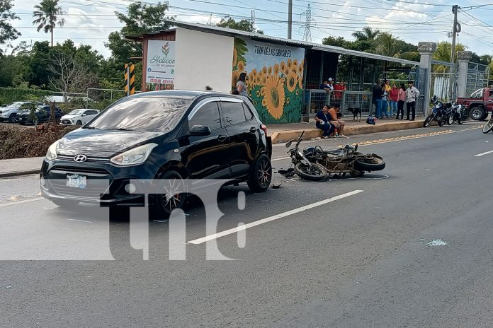 Foto: Joven de 19 años herido gravemente en accidente de motocicleta en Masaya/TN8