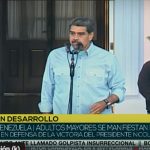 Foto: Adultos mayores se movilizan en defensa del triunfo del presidente Nicolás Maduro /Cortesía