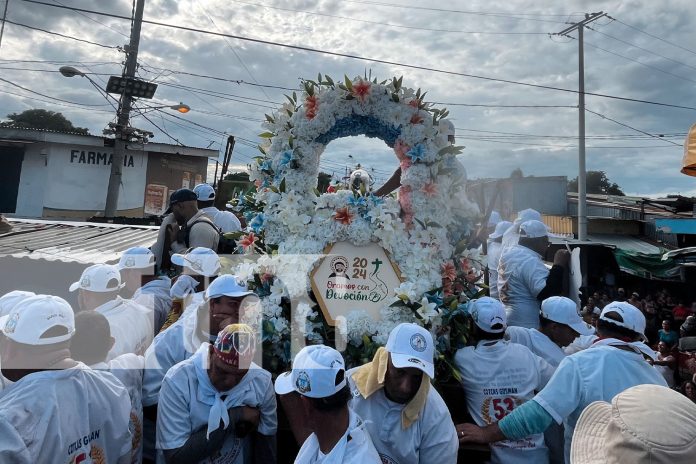 Foto: Tradición y Fe: Santo Domingo recorre los barrios de Managua/TN8