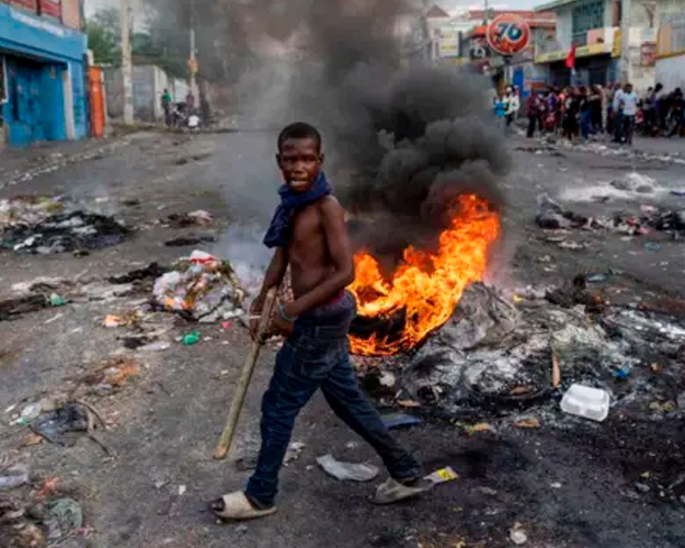 Foto: Violencia perpetrada por una banda criminal en Haití/Cortesía