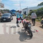 Foto: Motociclista resulta con lesiones leves tras colisión con camión en Jalapa/TN8