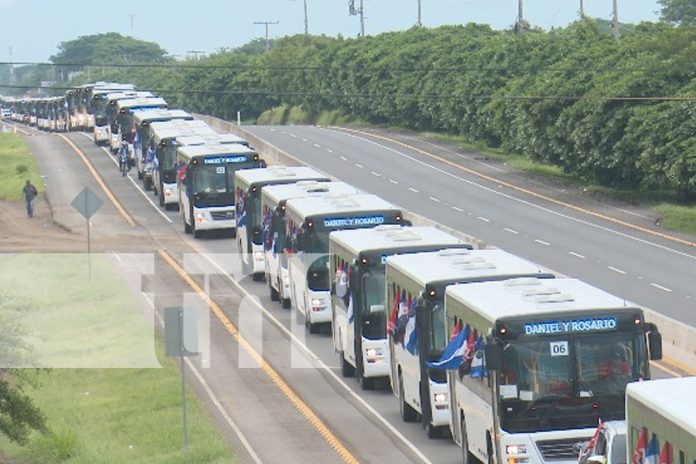 Foto: Nicaragua recibe 100 nuevos autobuses Yutong para mejorar el transporte urbano/TN8