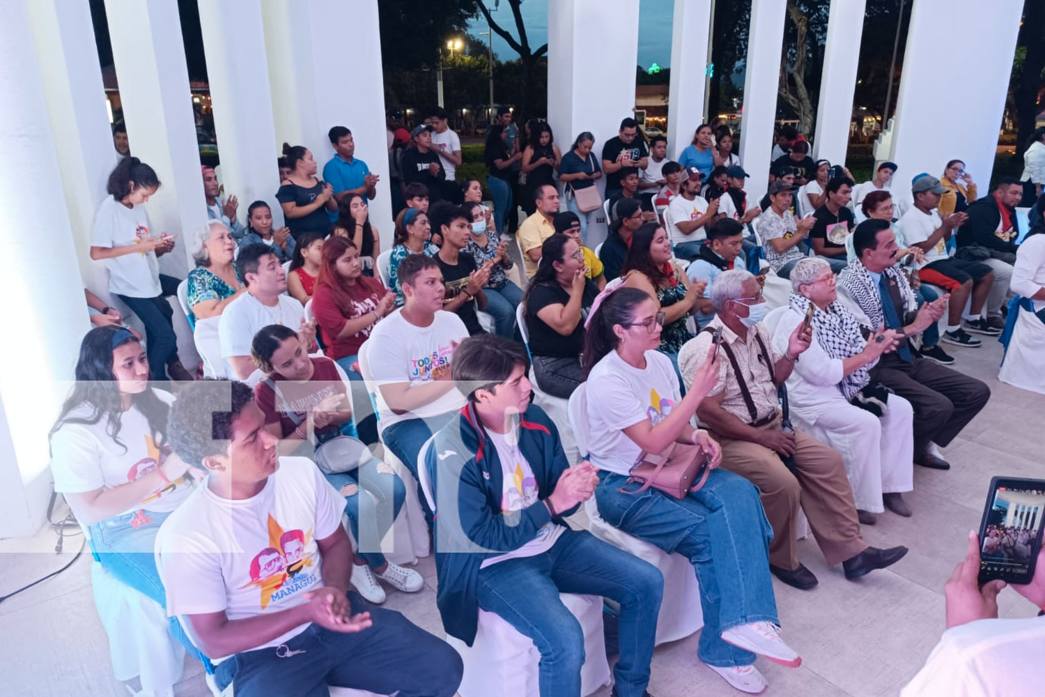 Foto: Juventud Sandinista rinde homenaje a Tomás Borge y Fidel Castro/TN8