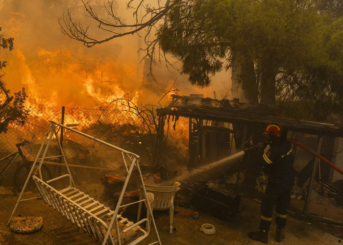 Foto: Grecia pide ayuda internacional para enfrentar incendio forestal/Cortesía