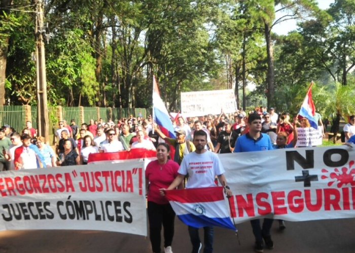 Foto: Protestas masivas en Paraguay /cortesía