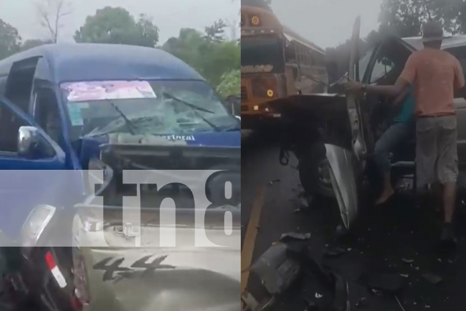 Foto: Accidente en carretera a Chinandega-León /TN8