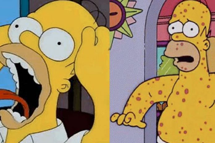 Foto: Imagen viral sugiere que Los Simpson predijeron la viruela del mono / Cortesía