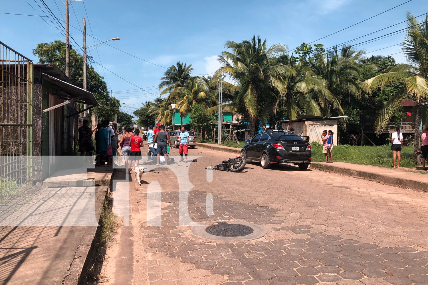 Foto: Aparatoso accidente en Bilwi deja a dos motociclistas en cuidados intensivos/TN8