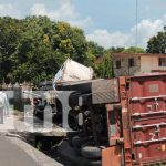 Foto: Intentar invadir carril en carretera Chinandega-Posoltega casi acaba con su vida /TN8