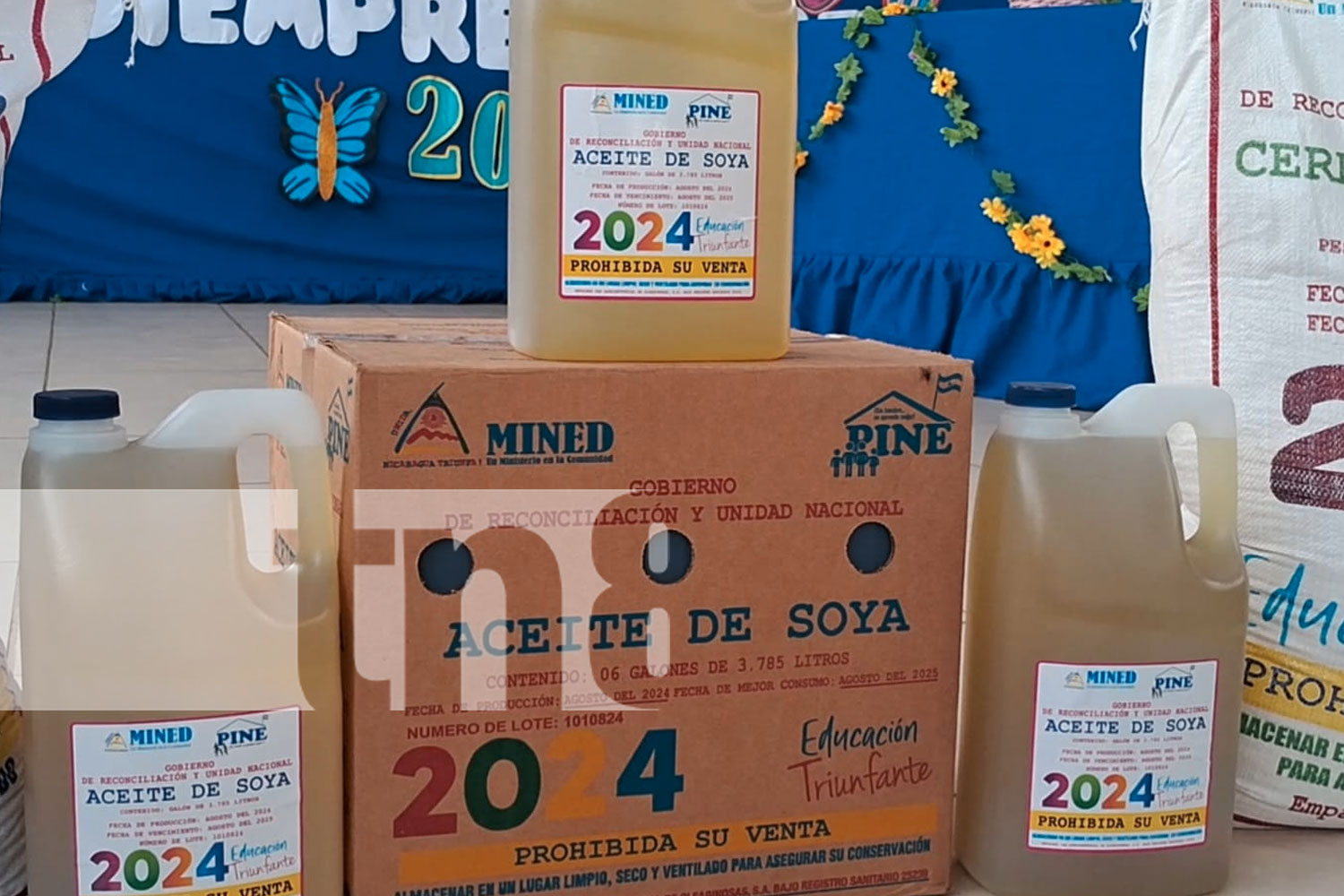 Foto: Carazo celebra la tercera entrega de la Merienda Escolar 2024/TN8