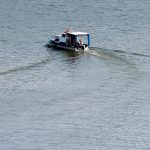 Foto: Naufragio de embarcación en el río Drina/Cortesía