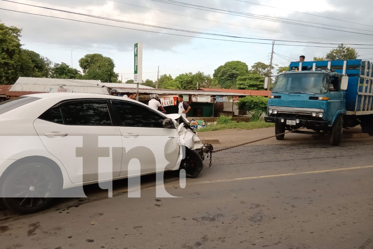 Foto: accidente de tránsito registrado en Rivas/TN8