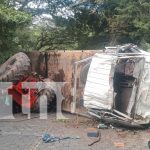 Foto: Accidente en Piedra Sembrada, Camoapa, deja tres heridos/TN8