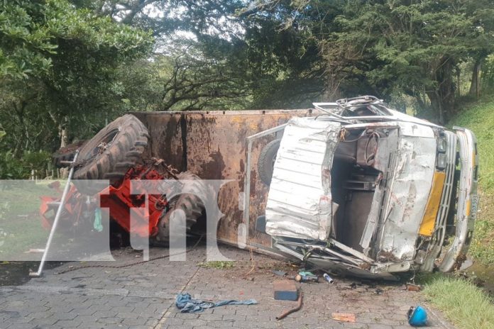 Foto: Accidente en Piedra Sembrada, Camoapa, deja tres heridos/TN8