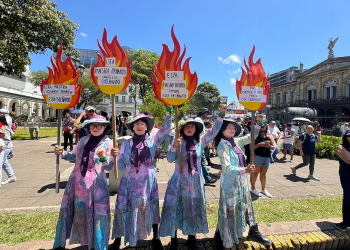 Foto: Protestas en Costa Rica /cortesía 