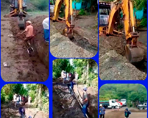 Foto: Avance del 40% en el proyecto de mejoramiento del sistema de agua en La Calera, Palacagüina/ Cortesía