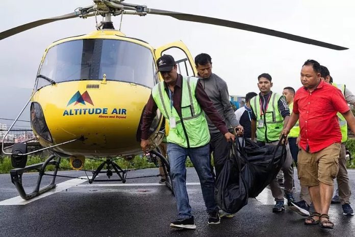 Foto: Accidente de helicóptero en Nepal deja cinco muertos/Créditos