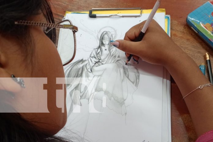 Foto: Jóvenes artistas expresan su visión en concurso de dibujo en Bilwi/TN8