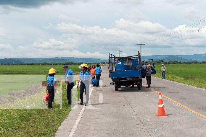 Foto: Forcejeo en la carretera deja como saldo un muerto y un lesionado en la carretera Malacatoya/ TN8