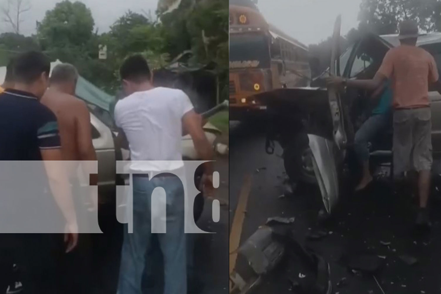 Foto: Accidente en carretera a Chinandega-León /TN8