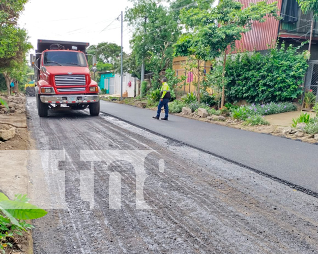 Foto: Programa Calles para el pueblo en el barrio San Judas en Managua/Cortesía