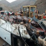 Foto: Terrible accidente de autobús en Irán /Cortesía