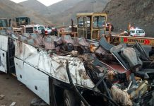 Foto: Terrible accidente de autobús en Irán /Cortesía